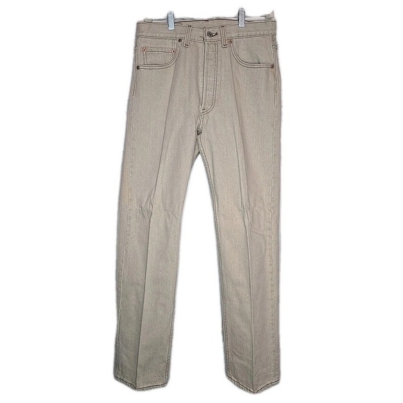 VTG 90s Levis Jeans Men 31x30* Beige 5011994 USA Vintage